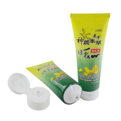 100ML Offset printing Plastic Lotion Cream Cosmetic Squeeze Tubes with Flip Cap