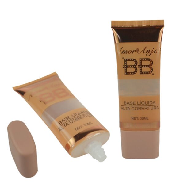 30ml Oval Foundation Sunscreen BB CC Cream Plastic Squeeze Tubes Packaging with Screw Cover