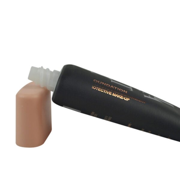 Oval Flat Plastic Squeeze Tubes for Foundation Sunscreen BB CC Cream Packaging with Screw Cover