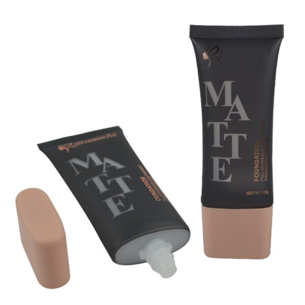 Oval Flat Plastic Squeeze Tubes for Foundation Sunscreen BB CC Cream Packaging with Screw Cover