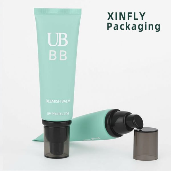 Small capacity 30g cosmetic pump tube packaging for hand cream and BB cream