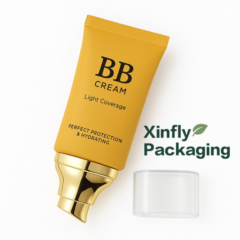 Customizable oval plastic lotion squeeze tube in 50ml capacity