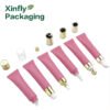 Luxury cosmetic packaging tube with PP or ceramic head applicator, custom logo squeeze container for lip oil and balm