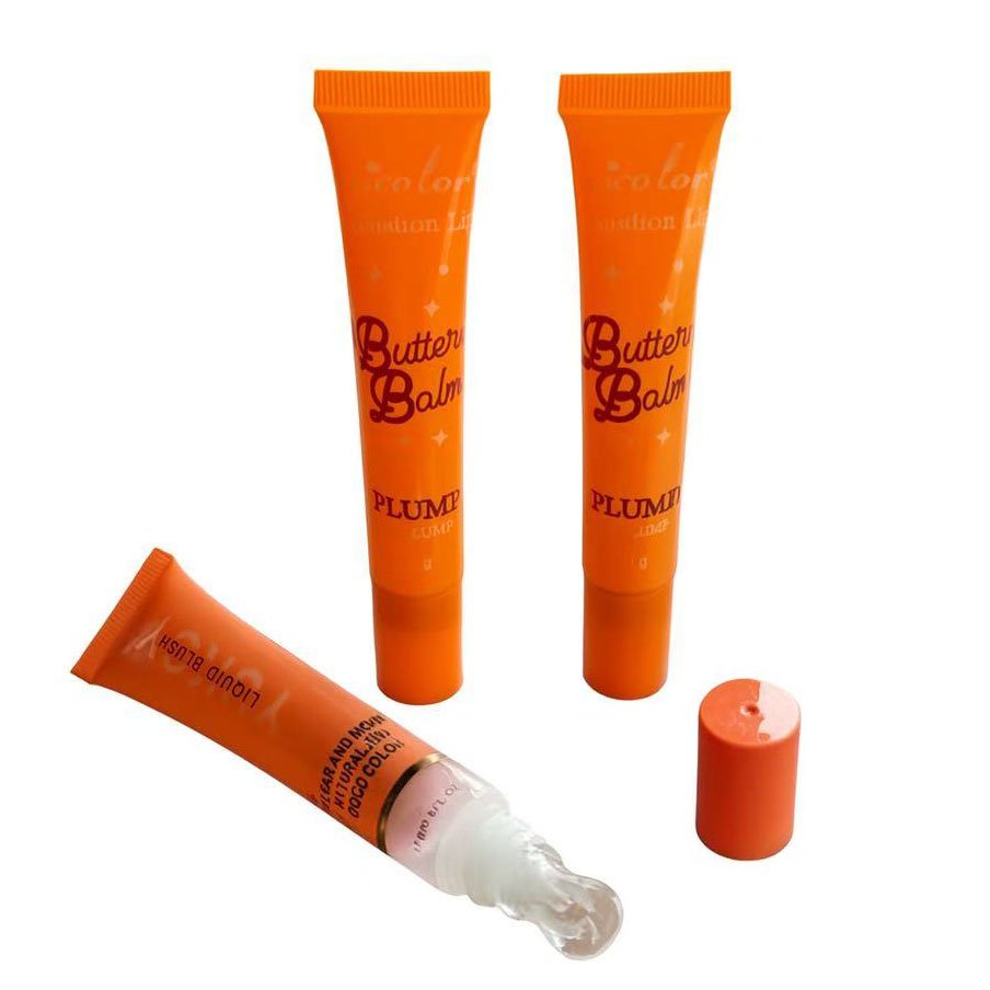 Customizable lip gloss squeeze tube for DIY beauty products