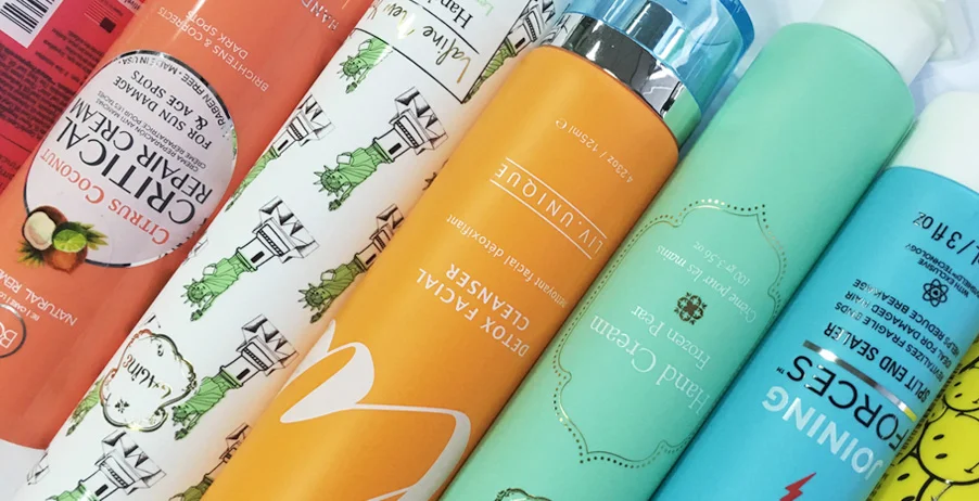 Offset printing for cosmetic tube packaging