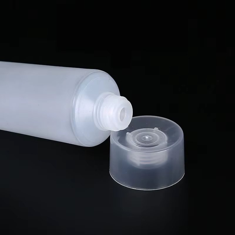 Transparent Cosmetic Squeeze Tubes with screw cap