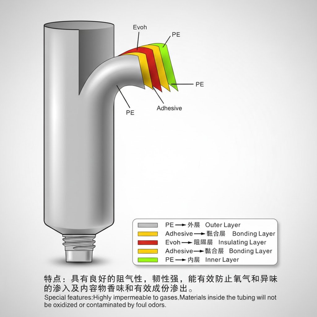 5-Layers Cosmetic Tubes