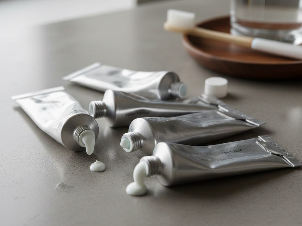 aluminum toothpaste tubes