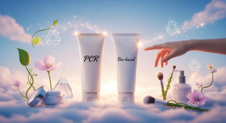 pcr vs bio-based plastic cosmetic tubes